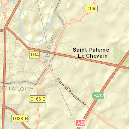 Saint-Paterne Street Map