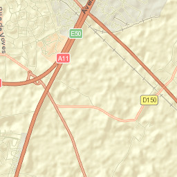 Le Coudray Street Map