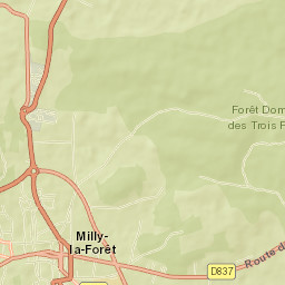 Milly-la-Forêt Street Map