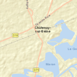 Châtenay-sur-Seine Street Map