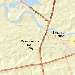 Bray-sur-Seine Street Map