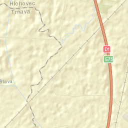 Okres Hlohovec Street Map