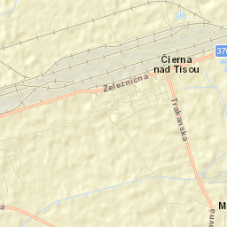 Čierna nad Tisou Street Map