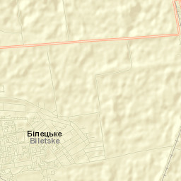 Bilyts’ke Street Map