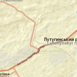 Lutuhyne Street Map