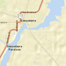 Senneterre Street Map