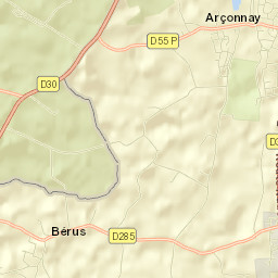 Arçonnay Street Map