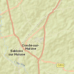 Condé-sur-Huisne Street Map