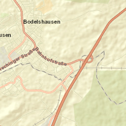 Bodelshausen Street Map