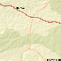 Horgau Street Map