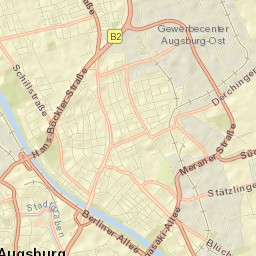 Augsburg Street Map