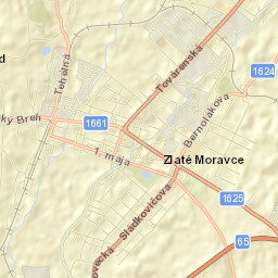 Okres Zlaté Moravce Street Map