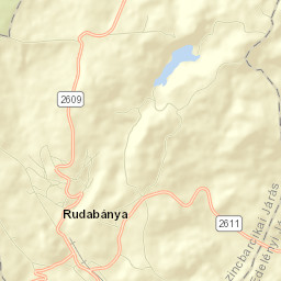 Rudabánya Street Map