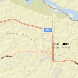 Vashkivtsi Street Map