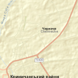 Krynychky Street Map