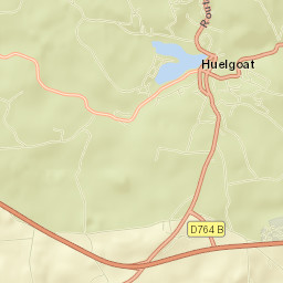 Huelgoat Street Map