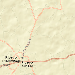 Plœuc-sur-Lié Street Map