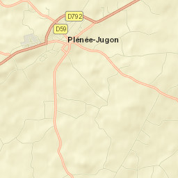 Plénée-Jugon Street Map