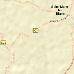Saint-Marc-le-Blanc Street Map