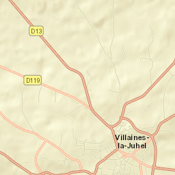 Villaines-la-Juhel Street Map