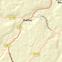 Saclas Street Map