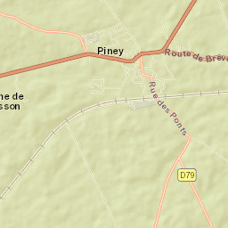 Piney Street Map