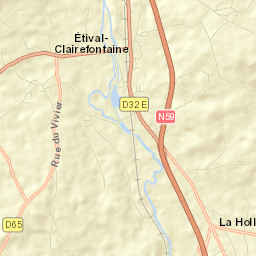 Étival-Clairefontaine Street Map