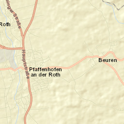 Pfaffenhofen an der Roth Street Map