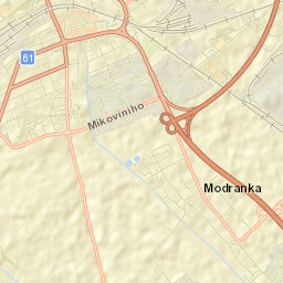 Okres Trnava Street Map