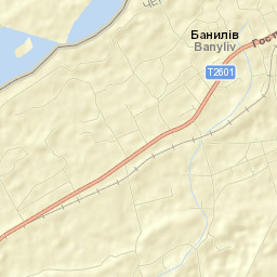 Banyliv Street Map