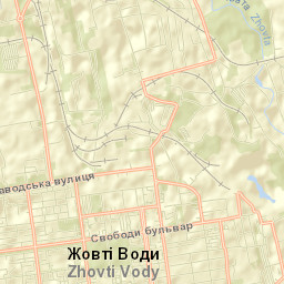 Zhovti Vody Street Map