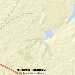 Molodohvardiys’k Street Map