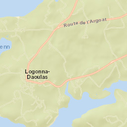 Logonna-Daoulas Street Map