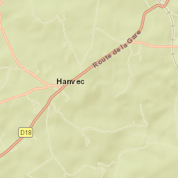 Hanvec Street Map