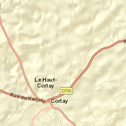 Corlay Street Map
