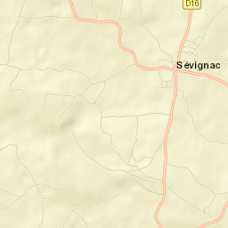 Sévignac Street Map