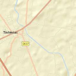 Tinténiac Street Map