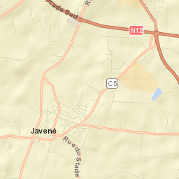 Javené Street Map