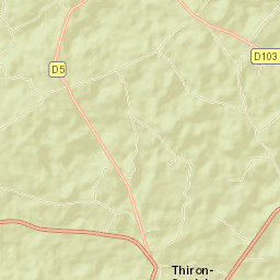 Thiron Gardais Street Map