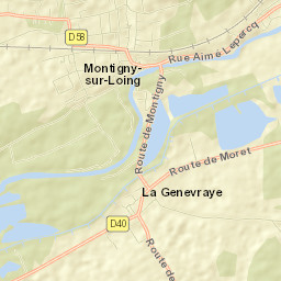 Montigny-sur-Loing Street Map