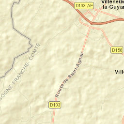 Villeneuve-la-Guyard Street Map