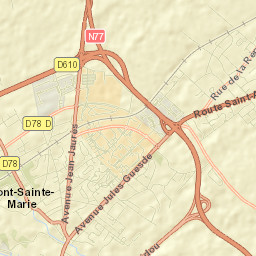 Pont-Sainte-Marie Street Map