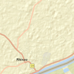 Rhinau Street Map