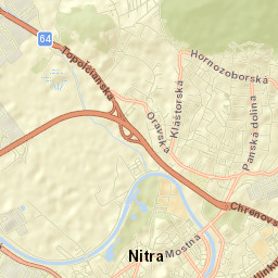 Okres Nitra Street Map