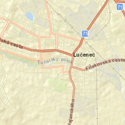 Lučenec Street Map