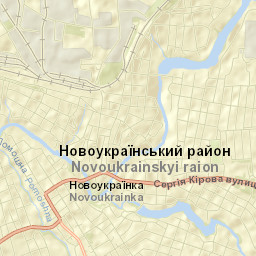 Novoukrayinka Street Map