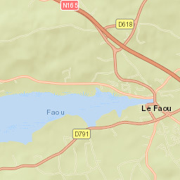 Le Faou Street Map