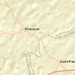 Plouasne Street Map