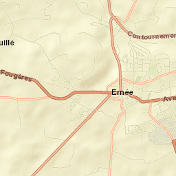 Ernée Street Map