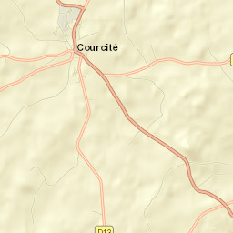 Courcité Street Map